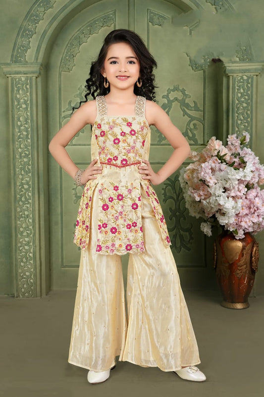 Girls Colour Palazo - Devikrupa Kidswear