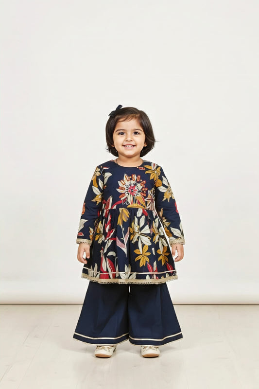 Girls Colour Palazo - Devikrupa Kidswear