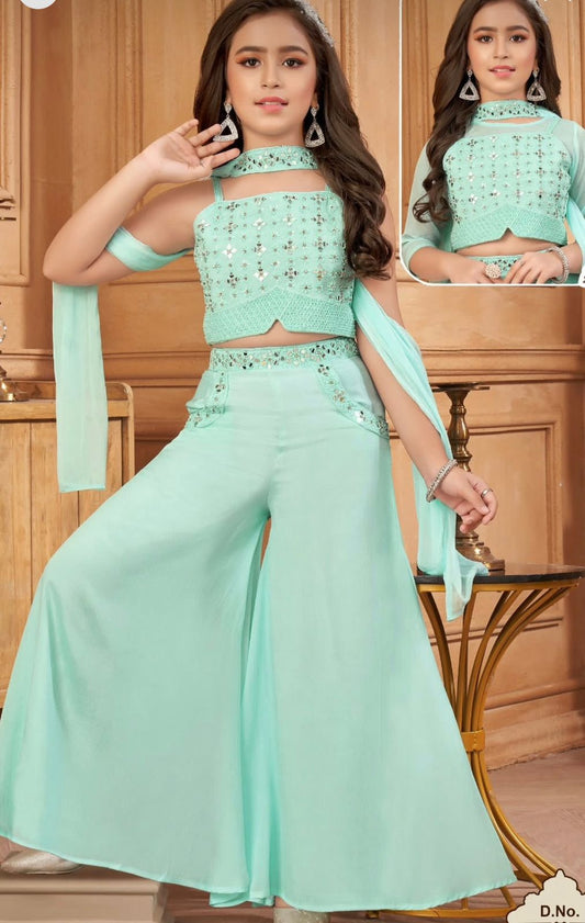 Girls Colour Palazo - Devikrupa Kidswear