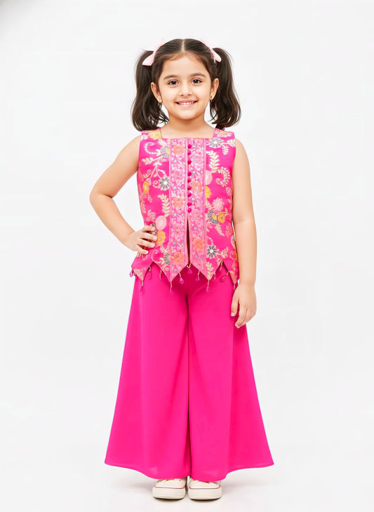 Girls Colour Palazo - Devikrupa Kidswear