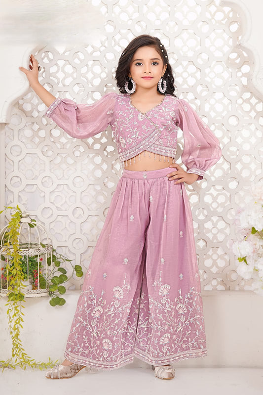 Girls Colour Palazo - Devikrupa Kidswear