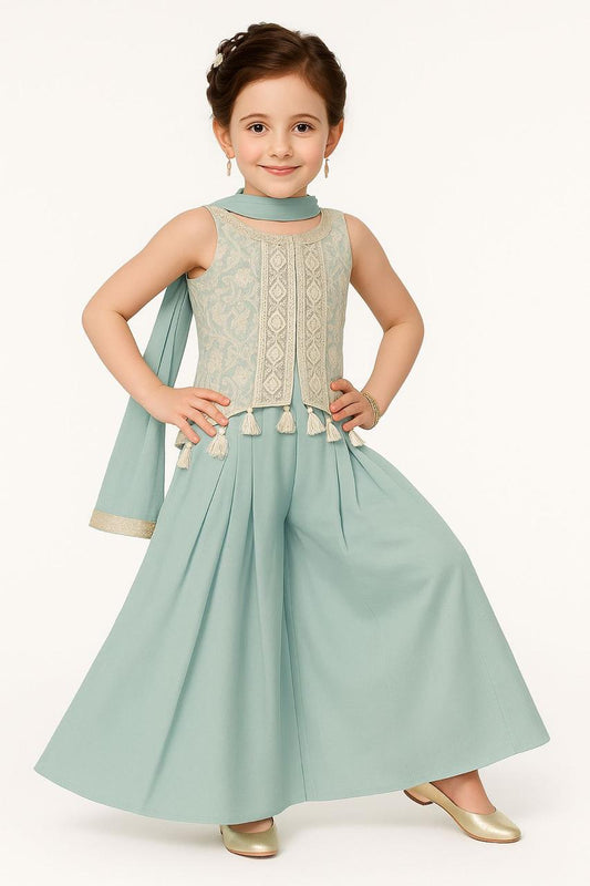 Girls Colour Palazo - Devikrupa Kidswear