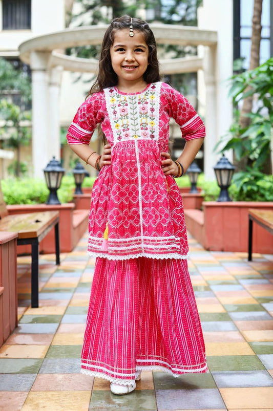 Girls Sharara Set - Devikrupa Kidswear