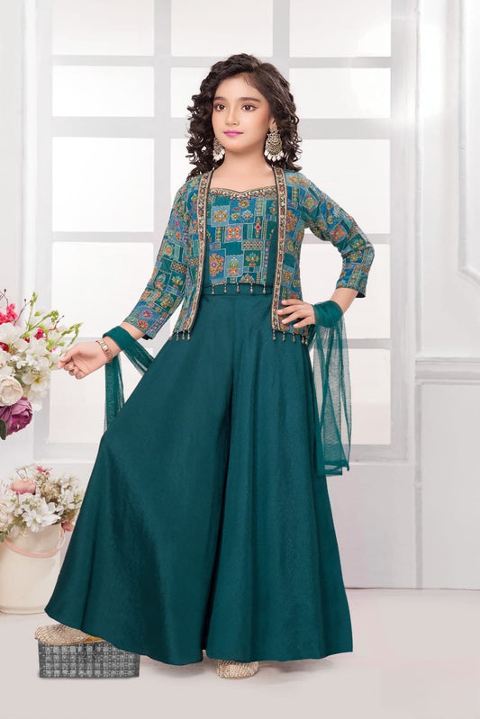 Girls Colour Palazo - Devikrupa Kidswear