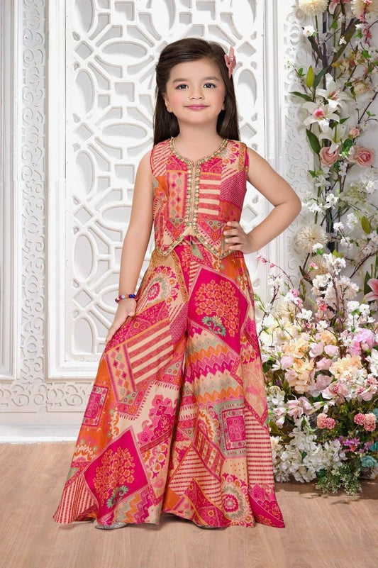 Girls Colour Palazo - Devikrupa Kidswear