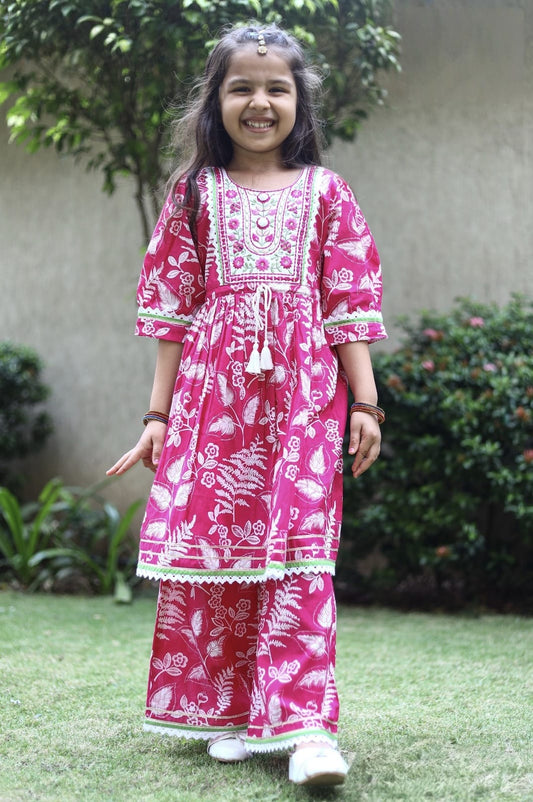 Girls Colour Palazo - Devikrupa Kidswear