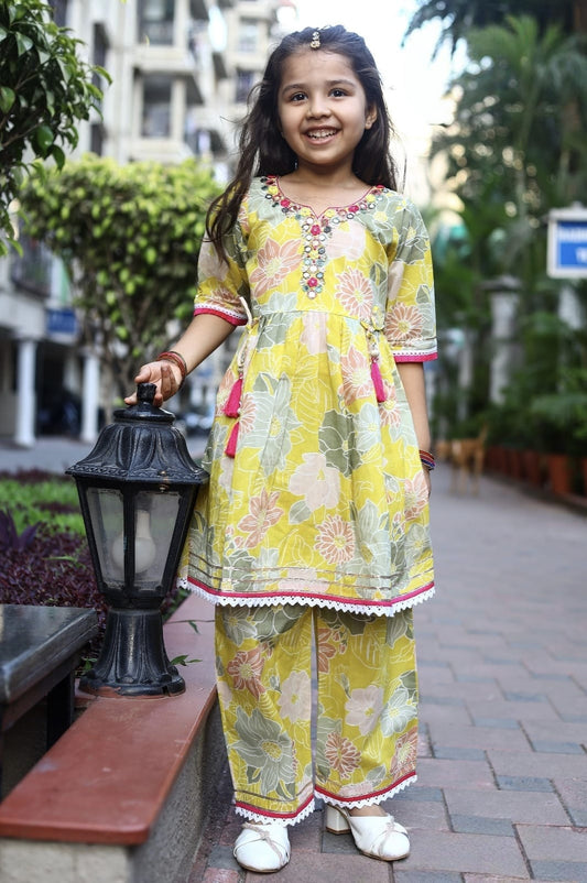 Girls Colour Palazo - Devikrupa Kidswear