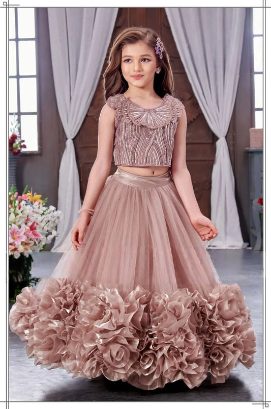 Girls Chiku Colour Choli