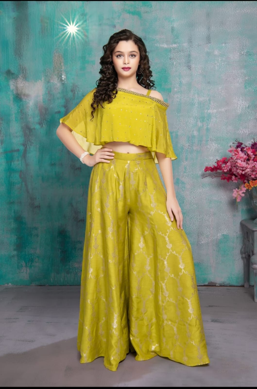 Girls Colour Palazo - Devikrupa Kidswear