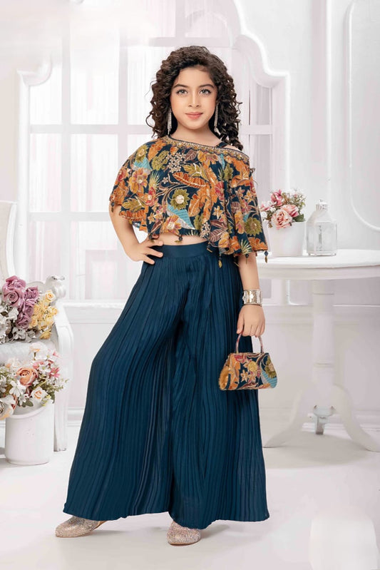 Girls Colour Palazo - Devikrupa Kidswear