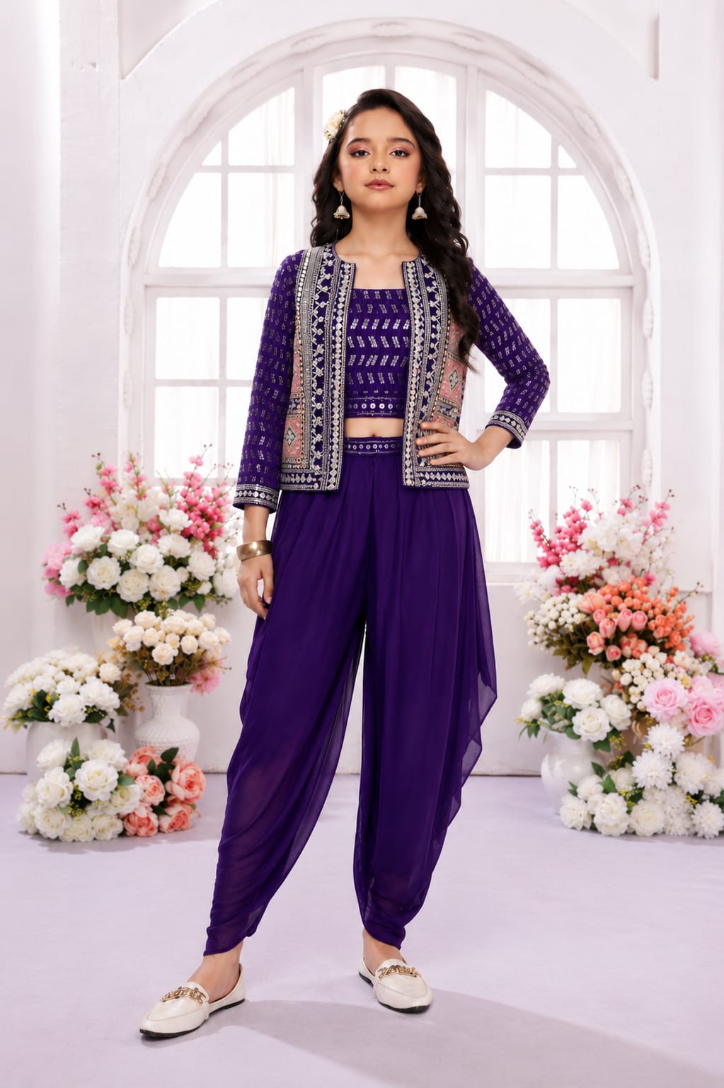 Girls Dhoti Set - Devikrupa Kidswear