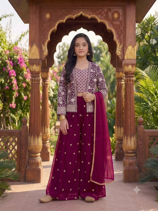 Girls Koti Palazo Set - Devikrupa Kidswear