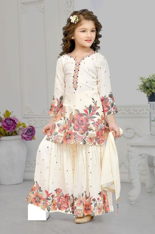 Girls Colour Palazo - Devikrupa Kidswear