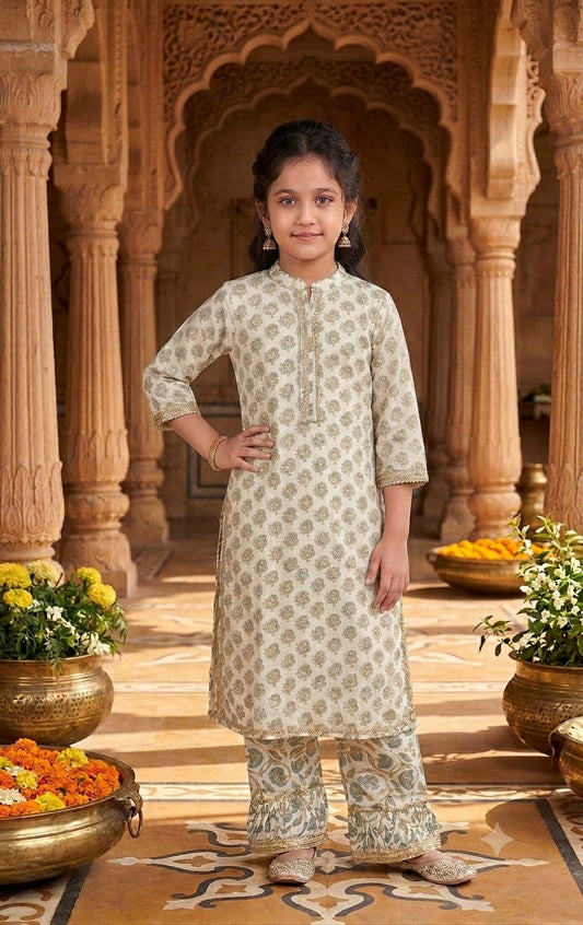 Girls Kurti & Pants Set - Devikrupa Kidswear
