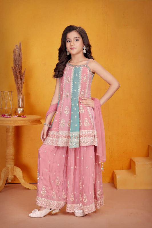 Girls Colour Palazo - Devikrupa Kidswear