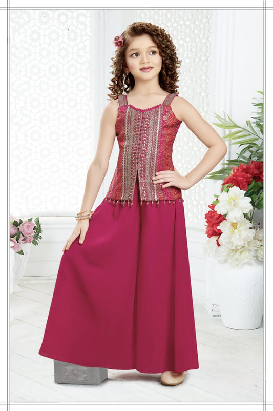 Girls Colour Palazo - Devikrupa Kidswear