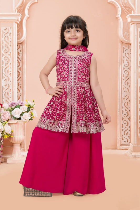 Girls Colour Palazo - Devikrupa Kidswear