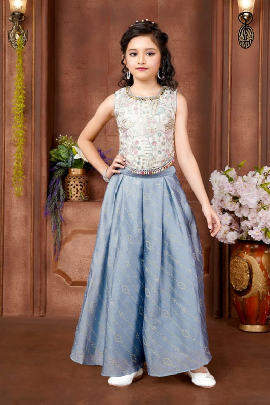 Girls Colour Palazo - Devikrupa Kidswear
