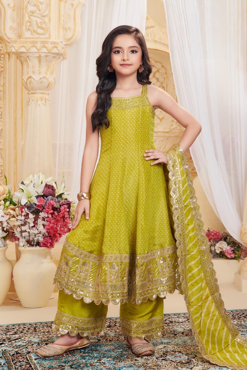 Girls Colour Palazo - Devikrupa Kidswear