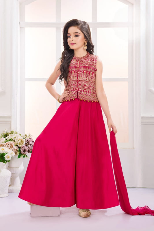 Girls Colour Palazo - Devikrupa Kidswear