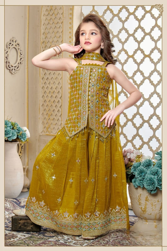 Girls Colour Palazo - Devikrupa Kidswear