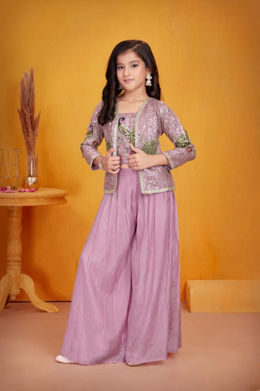Girls Colour Palazo - Devikrupa Kidswear