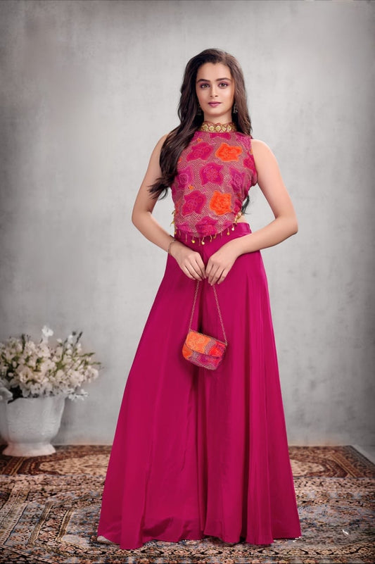 Girls Colour Palazo - Devikrupa Kidswear