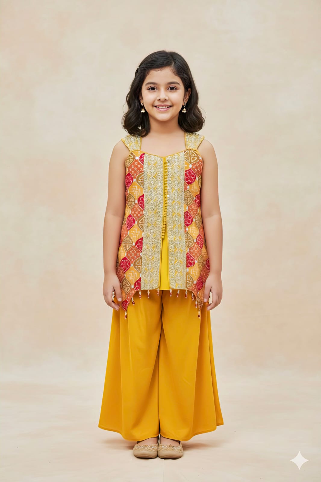 Girls Colour Palazo - Devikrupa Kidswear