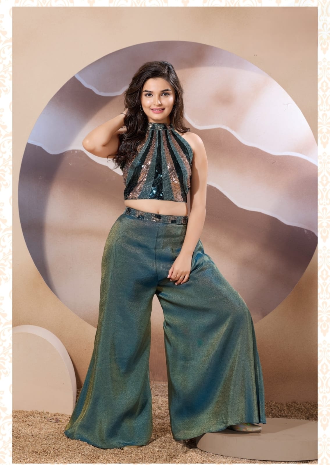 Girls Colour Palazo - Devikrupa Kidswear