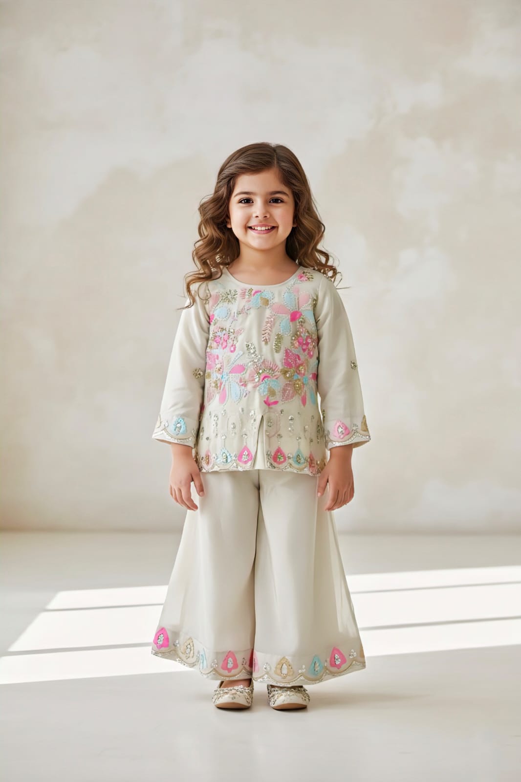 Girls Colour Palazo - Devikrupa Kidswear