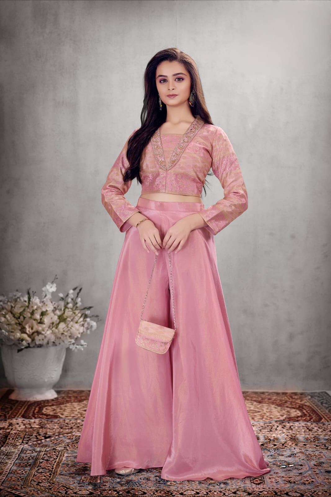 Girls Colour Palazo - Devikrupa Kidswear