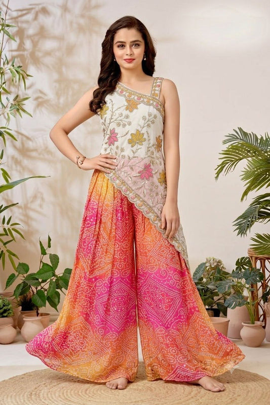 Girls Colour Palazo - Devikrupa Kidswear
