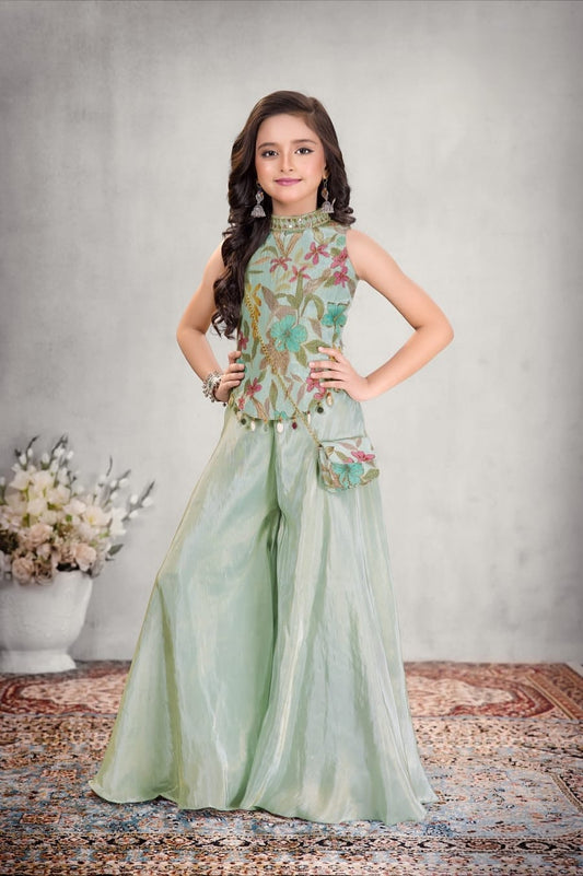 Girls Colour Palazo - Devikrupa Kidswear