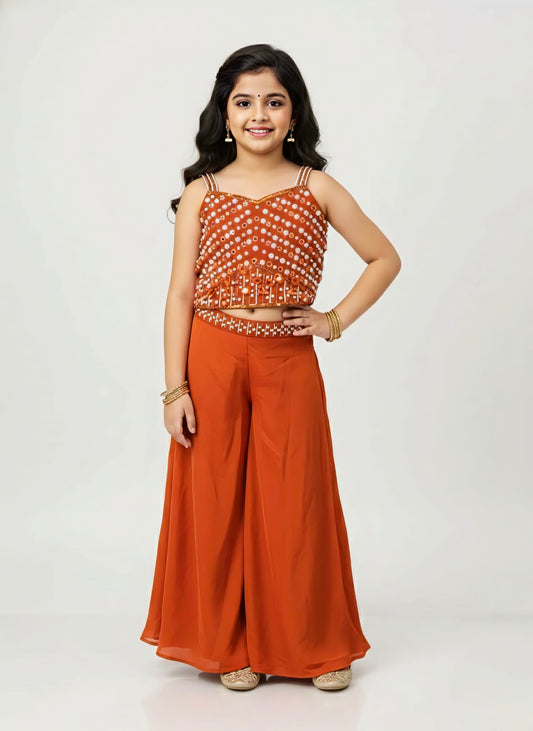 Girls Colour Palazo - Devikrupa Kidswear