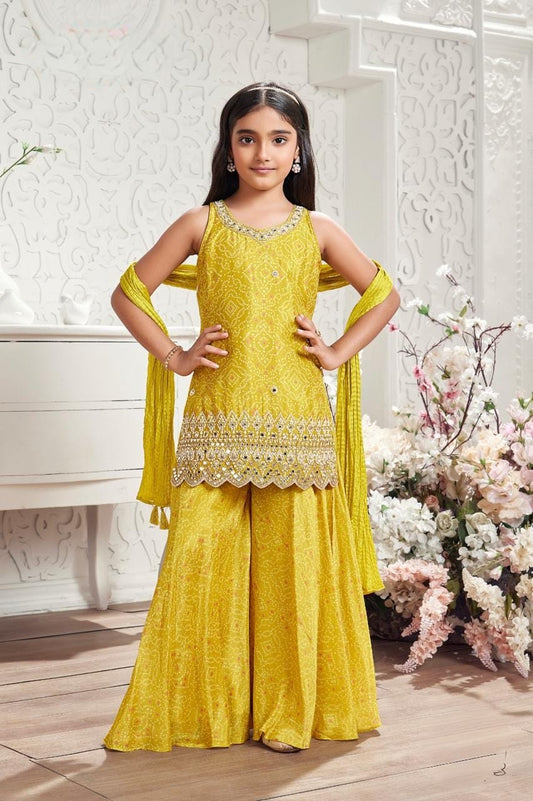 Girls Colour Palazo - Devikrupa Kidswear