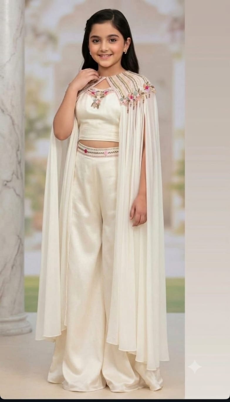Girls Colour Palazo - Devikrupa Kidswear