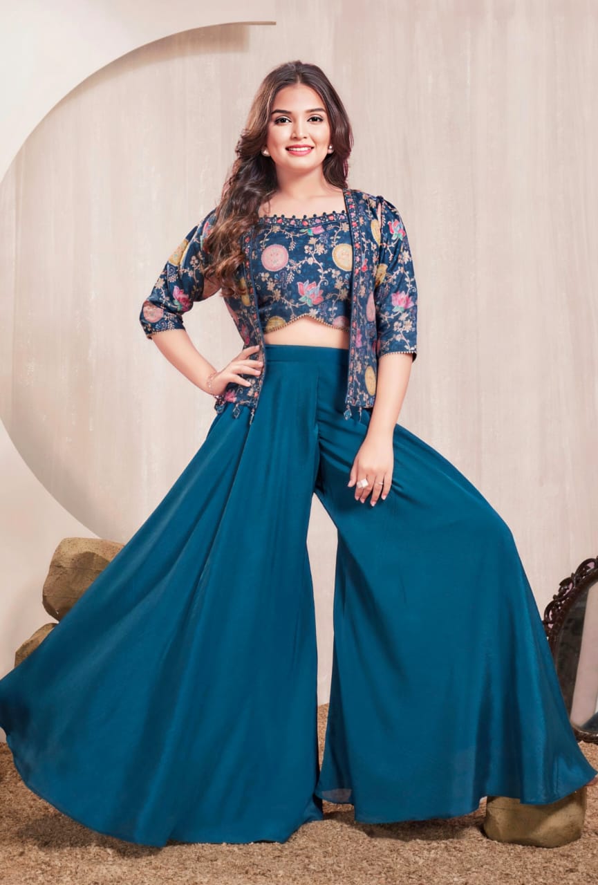 Girls Colour Palazo - Devikrupa Kidswear