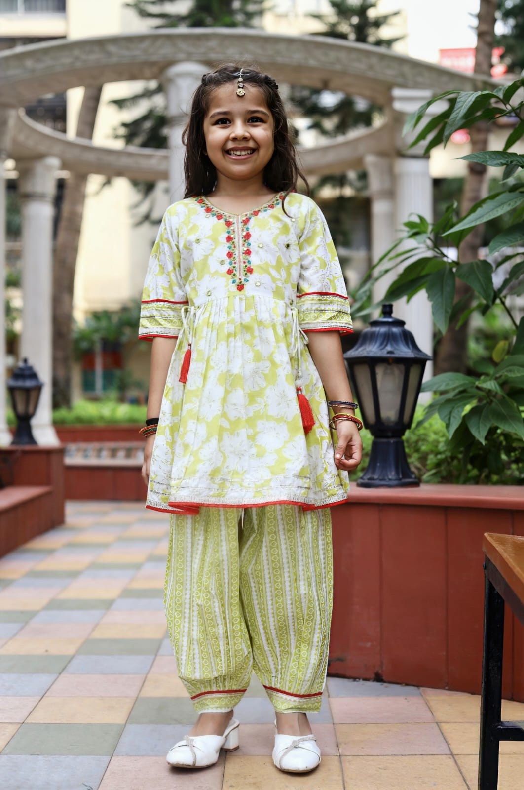 Girls Afghani Pants - Devikrupa Kidswear