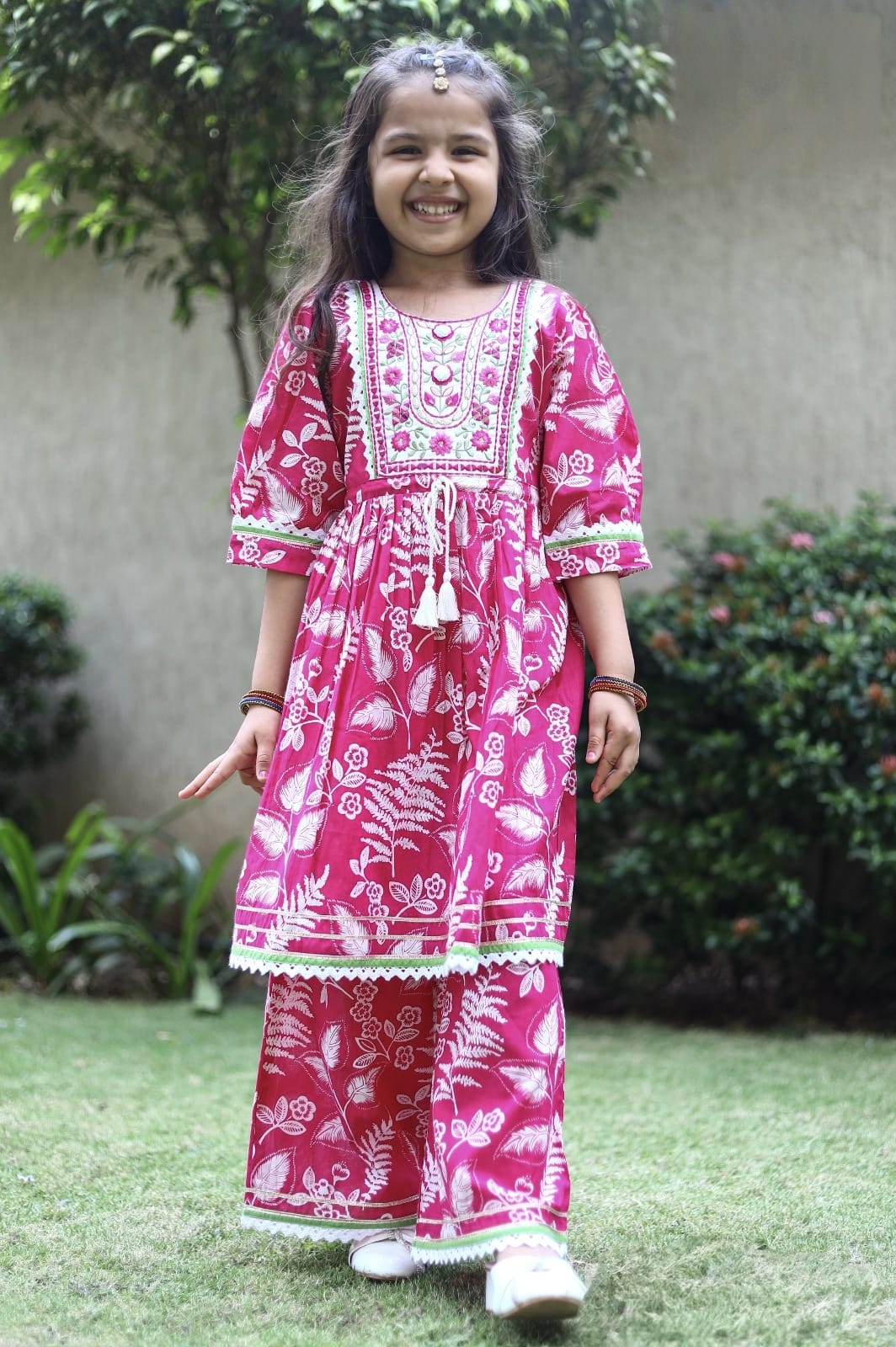 Girls Colour Palazo - Devikrupa Kidswear