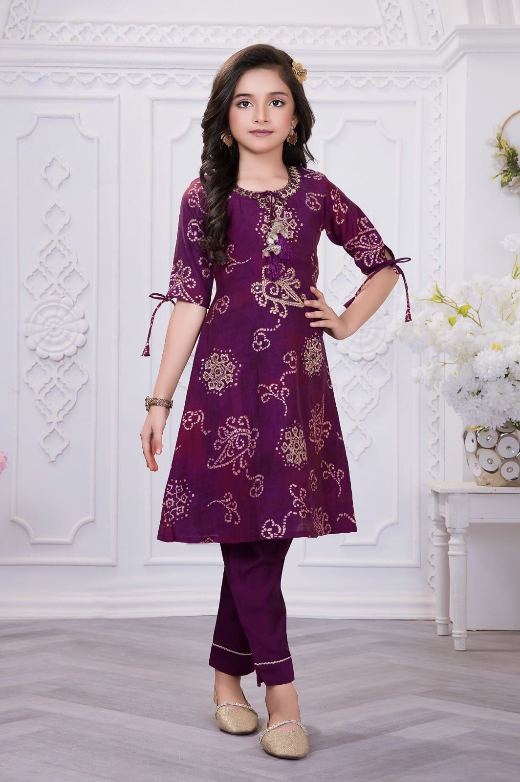 Girls Kurti Pants Set - Devikrupa Kidswear