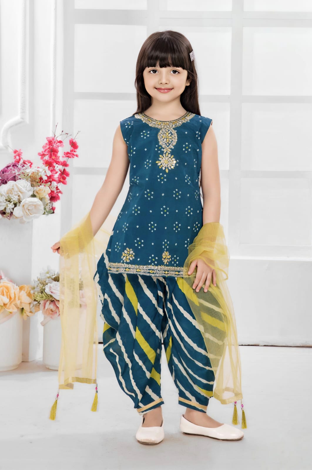 Girls Dhoti Set - Devikrupa Kidswear