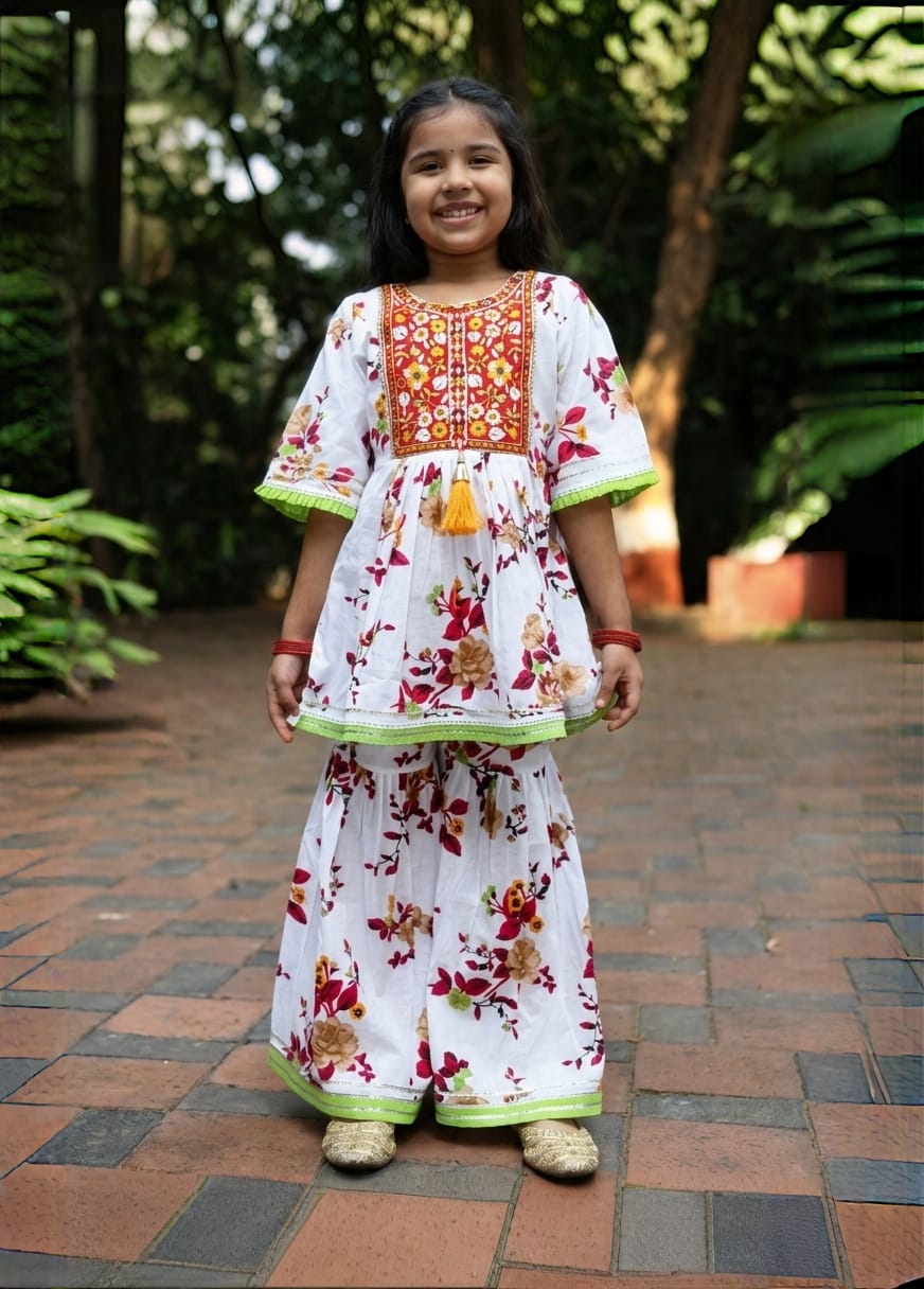 Girls Sharara Set - Devikrupa Kidswear