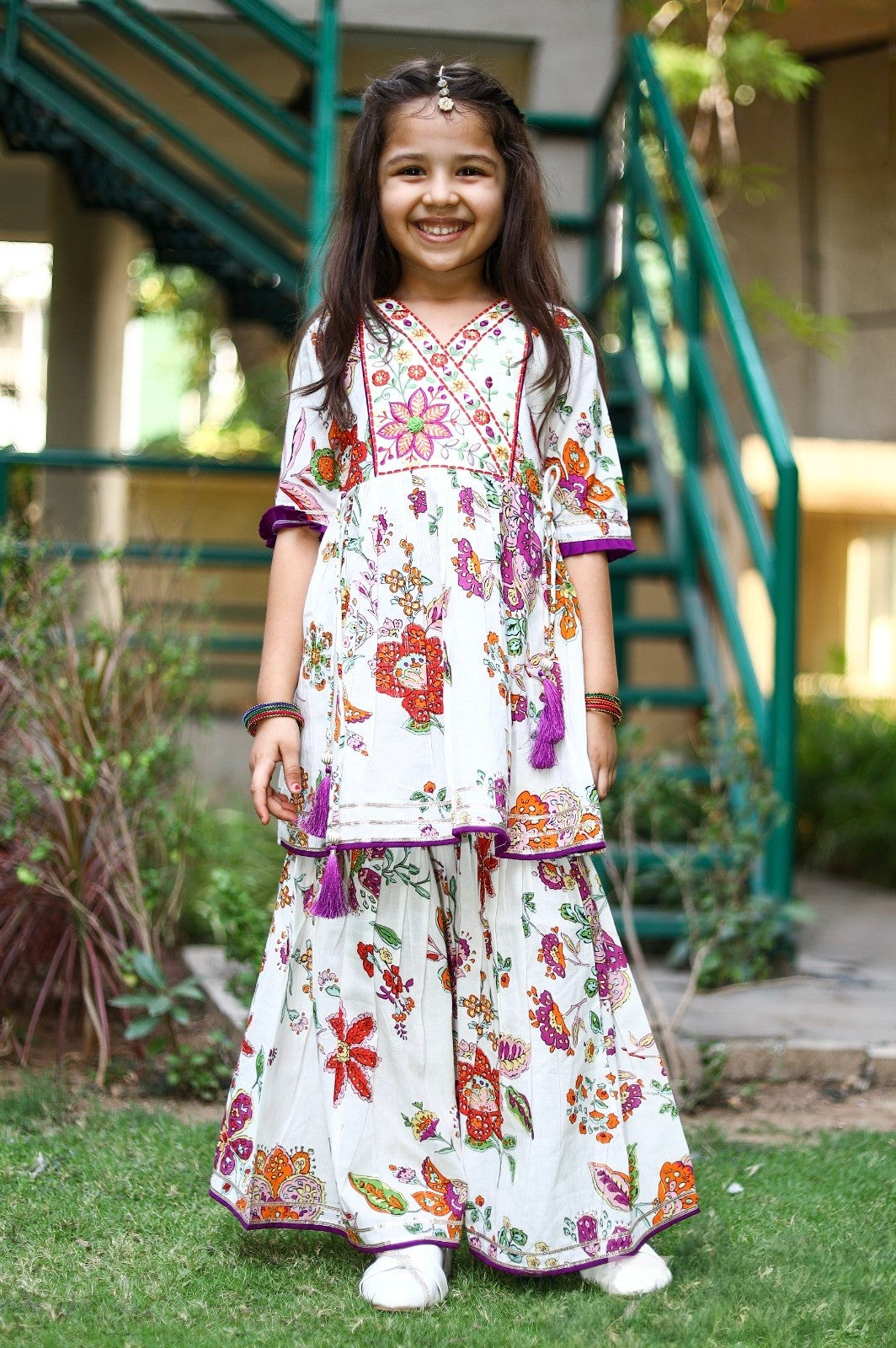 Girls Sharara Set - Devikrupa Kidswear