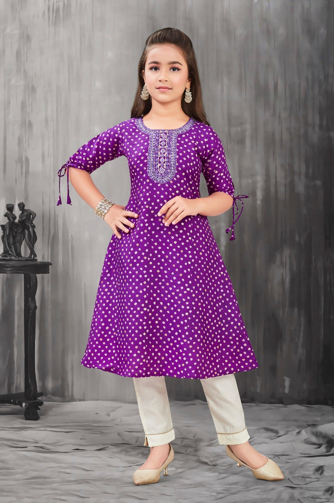 Girls Kurti Pants Set - Devikrupa Kidswear