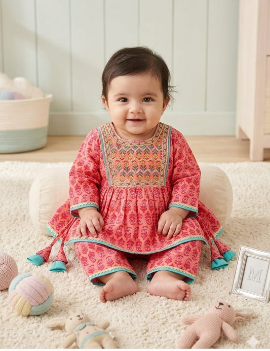 Girls Cotton Outfit - Devikrupa Kidswear