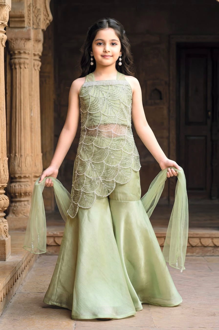 Girls Sharara Set - Devikrupa Kidswear