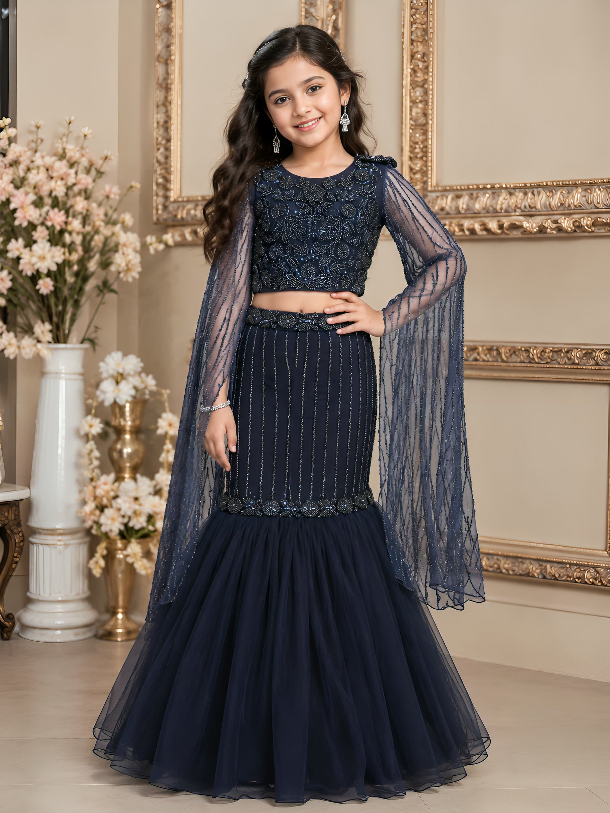 Girls Fish Cut Choli - Devikrupa Kidswear