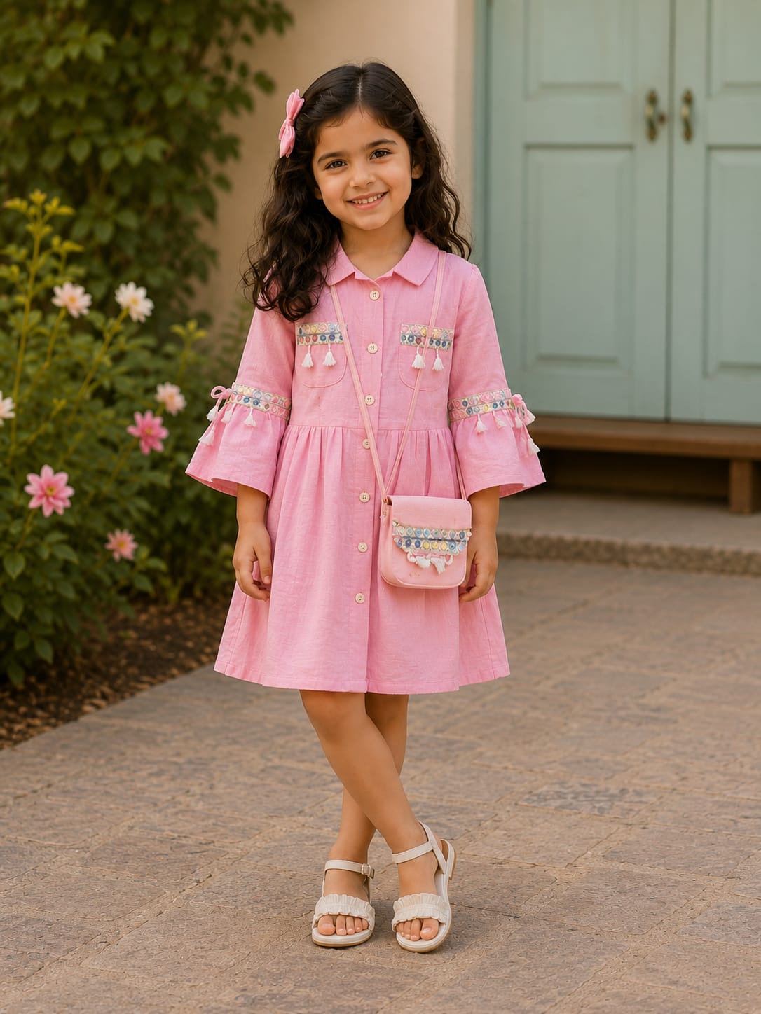 Girls Midi Dress - Devikrupa Kidswear