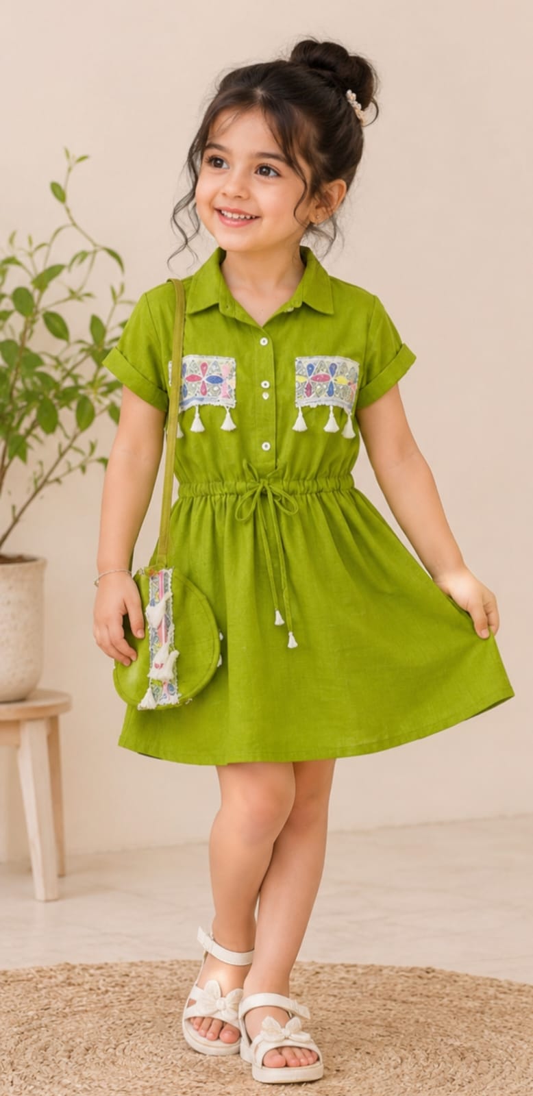 Girls Midi Dress - Devikrupa Kidswear