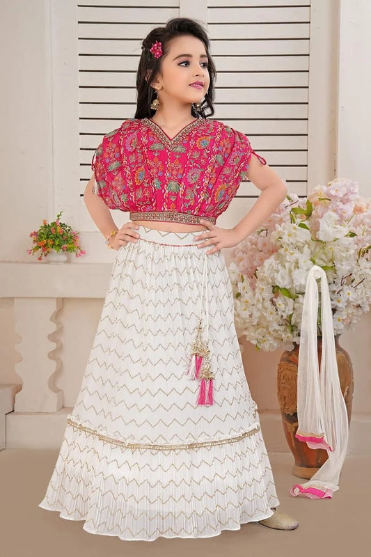 Girls Pink Colour Poncho
